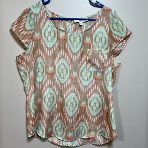 Olive and oak dress top size L